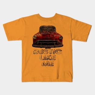 Rustic Car Vintage Like Me Kids T-Shirt